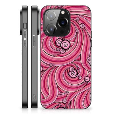 iPhone 14 Pro Leuk Telefoonhoesje Swirl Pink