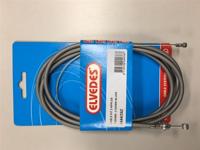 Elvedes Kabel uni 2 nippels 2.35m zilver 6444/39z - thumbnail