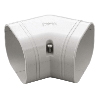 Vlakke Bocht 45 Graden - Wit (skf-77-w) - thumbnail