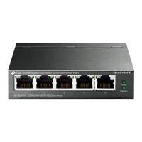TP-Link TL-SG105PE 5-poorts -Gigabit-Easy-Smart-switch met 4 PoE+-poorten, plug & play, metalen behuizing - thumbnail