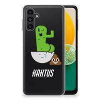 Samsung Galaxy A13 | A04s Telefoonhoesje met Naam Cactus Poo - thumbnail