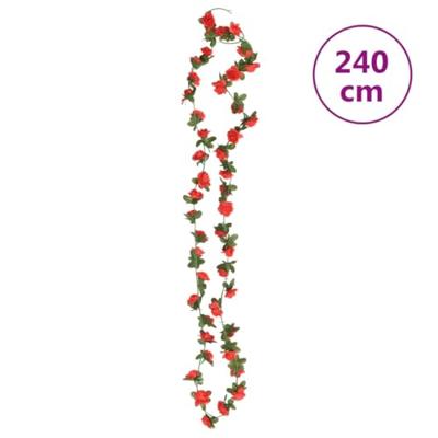 Kunstbloemslingers 6 st 240 cm rood Kunstbloemslingers 6 st 240 cm rood