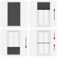 Pliss rolgordijn 110x200cm stofbreedte 109,4cm polyester zwart - thumbnail