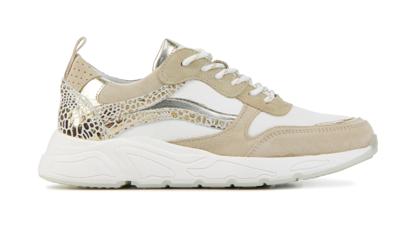 Lina Locchi Dames Sneakers in Leder (Beige)