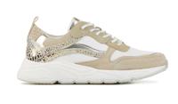 Lina Locchi Dames Sneakers in Leder (Beige) - thumbnail