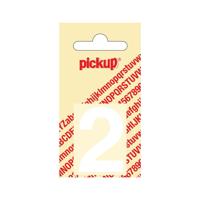 Plakcijfer Helvetica 40 mm wit 2 Pickup - Pickup - thumbnail
