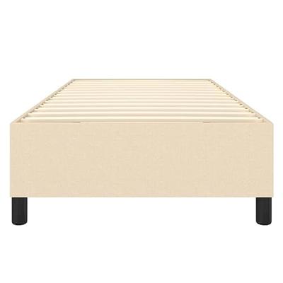 Boxspringframe stof crmekleurig 100x200 cm