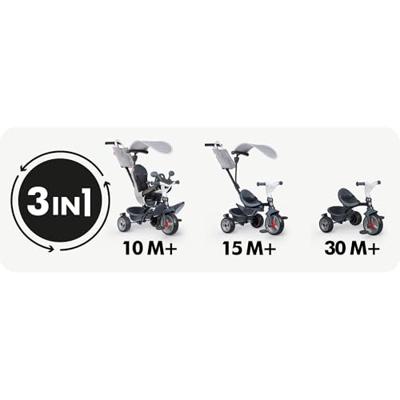 SMOBY - Baby Driver - Baby Driver Grijze Driewieler