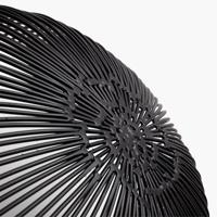 SERAX - Meo - Mand ovaal 37x33cm h14 zwart - thumbnail