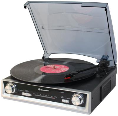 Roadstar TTR-8634 draaitafel Zwart, Zilver Roadstar TTR-8634 draaitafel Zwart, Zilver