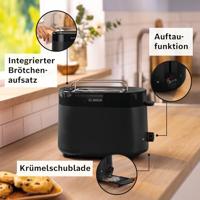 Bosch TAT2M123 Broodrooster Zwart - thumbnail