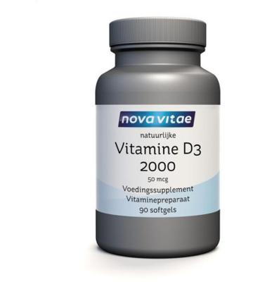 Nova Vitae Vitamine D3 2000 50mcg 90 Softgels
