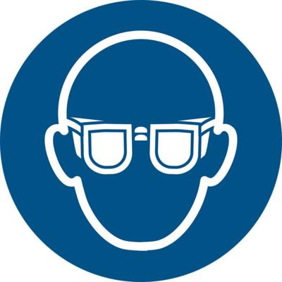 Pictogram djois oogbescherming verplicht bl