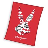 Bugs Bunny Fleece plaid 150 x 200 cm rood - thumbnail