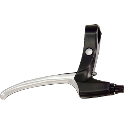 Saccon remgrepenset v-brake 4-vinger zwart/zilver l217a5l3po