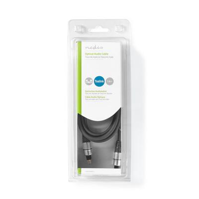 Optische Audiokabel | TosLink Male - TosLink Male | 1,50 m | Antraciet