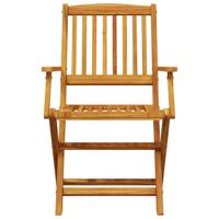 3-delige Bistroset inklapbaar massief acaciahout - thumbnail