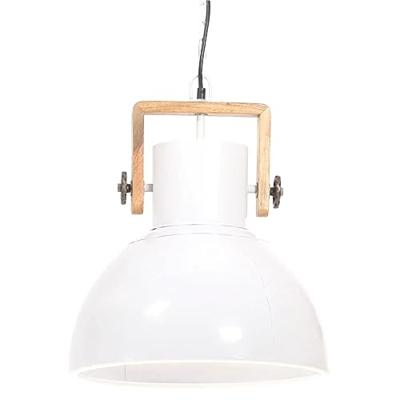 VidaXL Hanglamp industrieel rond 25 w e27 40 cm wit