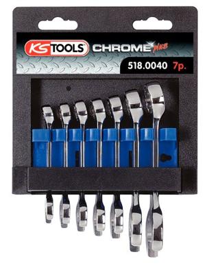KS Tools 518.0040 518.0040 Ring-steeksleutelset Sleutelbreedte (metrisch) 10 - 19 mm