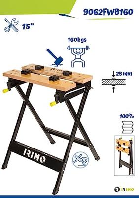 Werkbank Irimo 9062FWB160 Opvouwbaar 76,5 x 61 x 60,5 cm