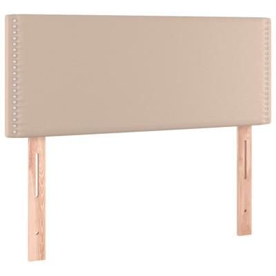 Boxspring met matras kunstleer cappuccinokleurig 140x190 cm