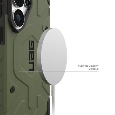 Urban Armor Gear Pathfinder Case Samsung Galaxy S26 Ultra Olijf MagSafe compatible, Met magneetmodule Urban Armor Gear Pathfinder Case Samsung Galaxy S26 Ultra Olijf MagSafe compatible, Met magneetmodule