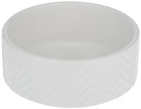 Trixie voerbak / drinkbak wave keramiek wit - thumbnail