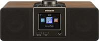 Sangean WFR-32 Internetradio Internet Bluetooth, AUX, USB, Internetradio Incl. afstandsbediening Zwart, Hout - thumbnail