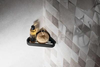 Hoek Planchet Sapho Smart 17x17x3 cm Roestvrij Staal Mat Zwart Hoek Planchet Sapho Smart 17x17x3 cm Roestvrij Staal Mat Zwart