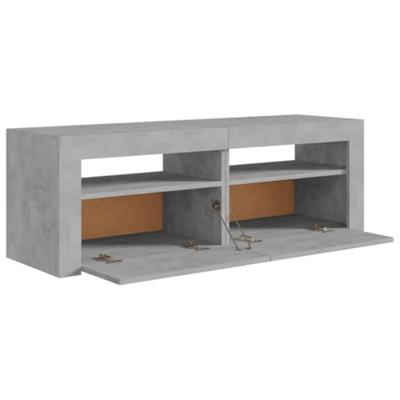 Tv-meubel met LED-verlichting 120x35x40 cm betongrijs