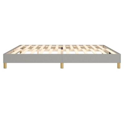 Boxspringframe stof lichtgrijs 200x200 cm Boxspringframe stof lichtgrijs 200x200 cm