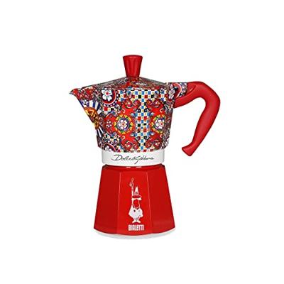 Italiaanse Koffiepot Bialetti MOKA D&G Zilverkleurig Aluminium 6 Kopjes Italiaanse Koffiepot Bialetti MOKA D&G Zilverkleurig Aluminium 6 Kopjes