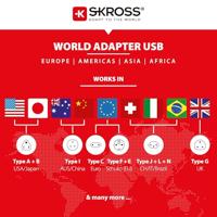 Skross 1302961 Reisstekker MUV USB (4xA) - thumbnail