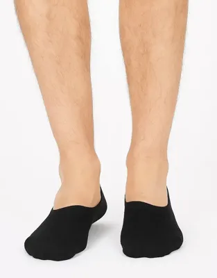 3-paar footies sokken Jamie - Lage enkelsokken - Bamboe kousenvoetjes met antislip - 40 - Zwart - Onderbroek - Ondergoed - 40 - Onderbroek - - 40