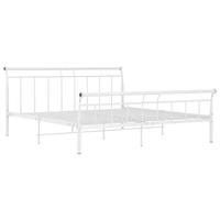Bedframe metaal wit 180x200 cm - thumbnail