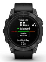 Garmin - Epix Pro (Gen2) - High Performance Connected Watch - 47 mm - staal, grijs met zwarte armband - thumbnail