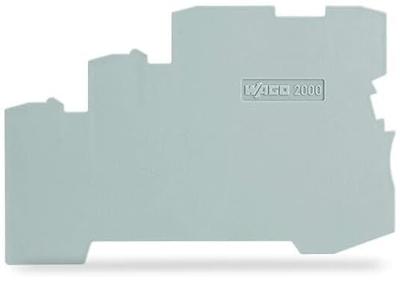 WAGO 2000-5391 Afsluit- en scheidingsplaat Grijs 100 stuk(s)