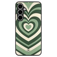 Samsung Galaxy S24 FE hoesje - Hart swirl groen - thumbnail