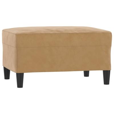 4-delige Loungeset met kussens fluweel bruin - thumbnail