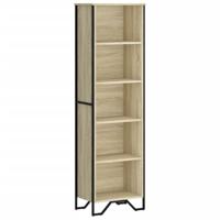 Boekenkast 50x31x169 cm bewerkt hout sonoma eikenkleurig - thumbnail