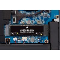 Corsair mp600pro nh pcie 4.0 nvme m.2, 1 tb ssd (cssd-f1000gbmp600pnh, pcie gen 4.0 x4, nvme 1.4, m.2 2280) - thumbnail