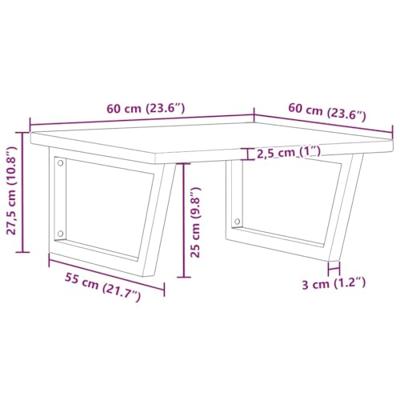 Badkamer wandschap staal en massief eikenhout