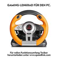 SpeedLink DRIFT O.Z. Racing Wheel Stuurwiel USB PC Zwart, Oranje Incl. pedaal - thumbnail