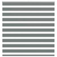 VidaXL Zebra rolgordijn 145x150 cm stofbreedte 140,9 cm donkergrijs - thumbnail