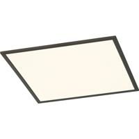 LED Plafondlamp - Plafondverlichting - Trion Povino - 31W - Warm Wit 3000K - Dimbaar - Vierkant - Mat Zwart - Aluminium - thumbnail