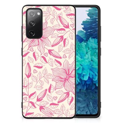 Samsung Galaxy S20 FE Bloemen Hoesje Pink Flowers Samsung Galaxy S20 FE Bloemen Hoesje Pink Flowers
