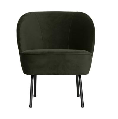 WOOOD Fauteuil 'Vogue' Velvet, kleur Donkergroen