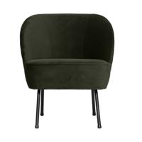 WOOOD Fauteuil 'Vogue' Velvet, kleur Donkergroen - thumbnail