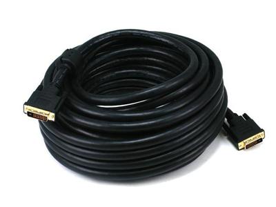 Monoprice CL2 Dual Link DVI-D-kabel 50' Goud
