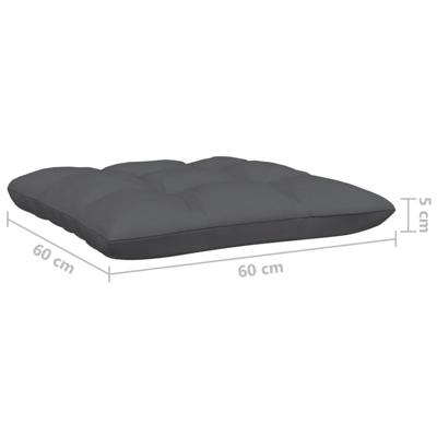 5-delige Loungeset met kussens massief grenenhout - thumbnail